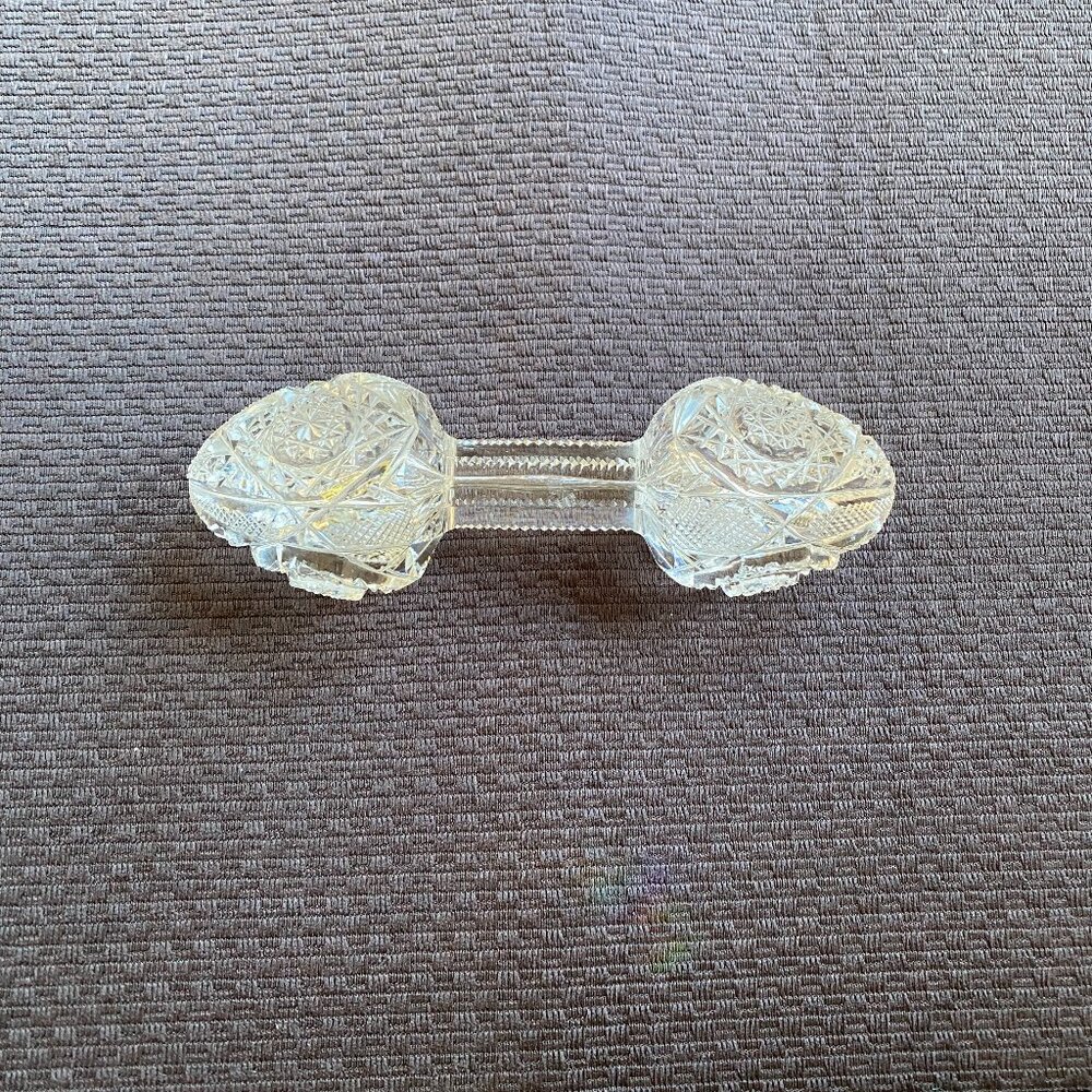 Antique Knife Rest, cut glass